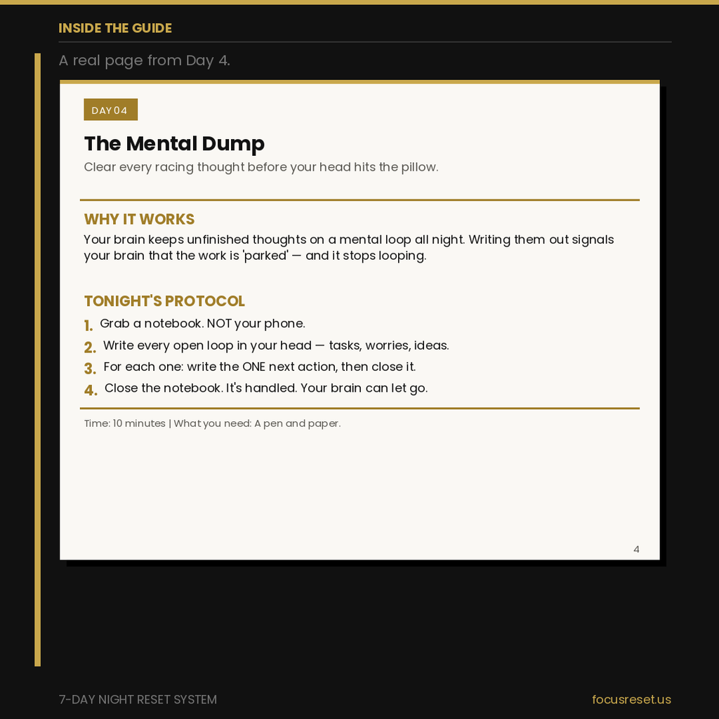 The 7-Day Night Reset System