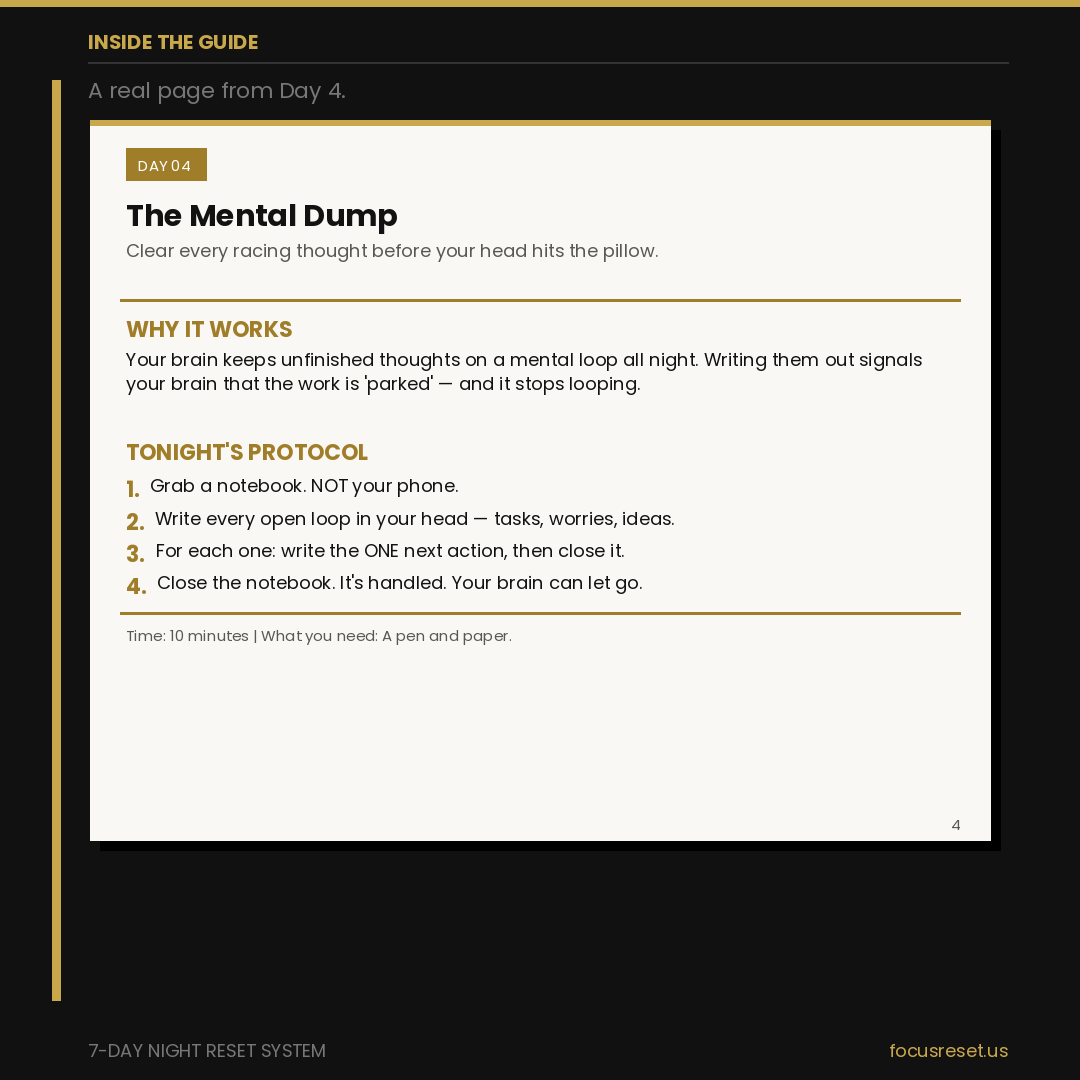 The 7-Day Night Reset System